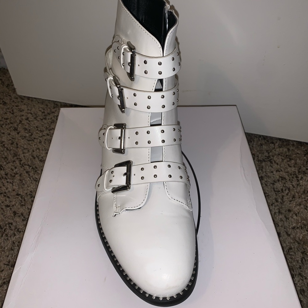 White Steve Madden boots